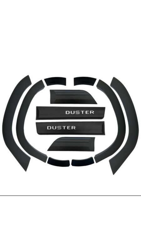 Dacia Duster 2018 Model Üzeri Dodik Seti Krom Detaylı
