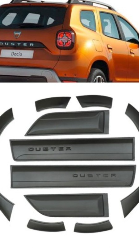 Dacia Duster 2018 Model Üzeri Dodik Seti 12 Parça