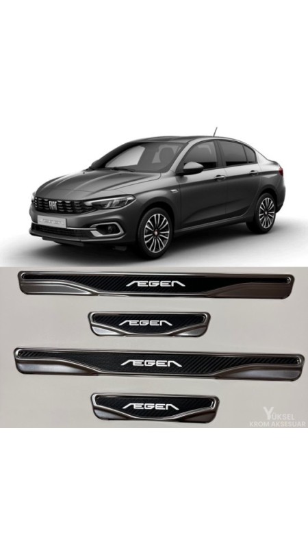 Fiat Egea Krom Kapı Eşiği 2014-2024 Model Aralığı Uyumlu