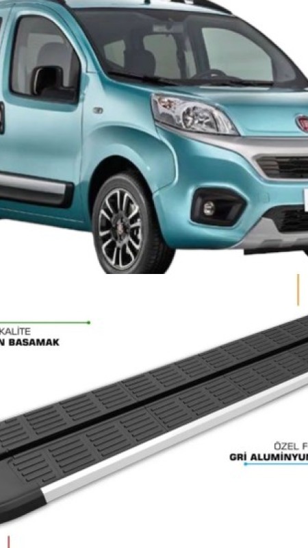 Fiat Fiorino Krom Yan Basamak 1.Kalite 2008-2023 Model Aralığı Uyumlu
