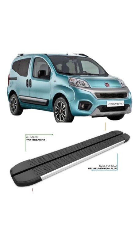 Fiat Fiorino Krom Yan Basamak 1.Kalite 2008-2023 Model Aralığı Uyumlu