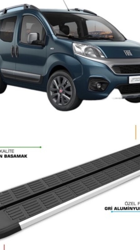 Fiat Fiorino Krom Yan Basamak 1.Kalite 2008-2023 Model Aralığı Uyumlu