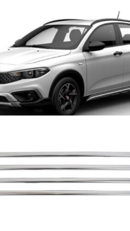 Fiat Egea Cross Krom Cam Çıtası Geniş Tip 2015 Model Üzeri Uyumlu