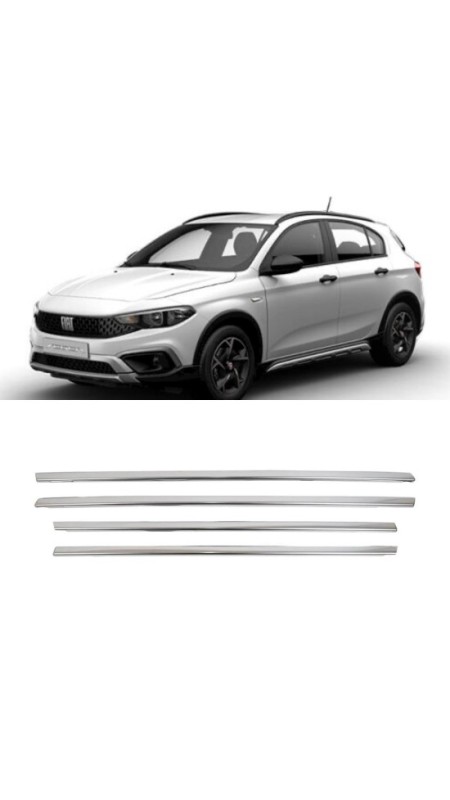 Fiat Egea Cross Krom Cam Çıtası Geniş Tip 2015 Model Üzeri Uyumlu