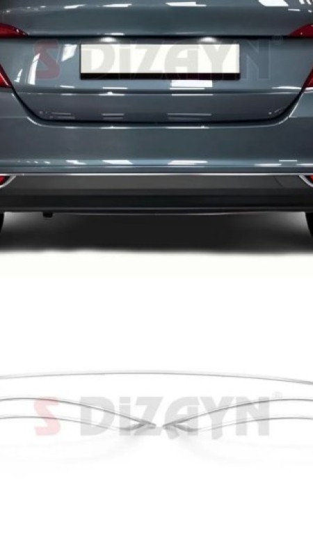 Fiat Egea Krom Reflektör 3 Parça Paslanmaz Çelik 2014 Model Üzeri Uyumlu