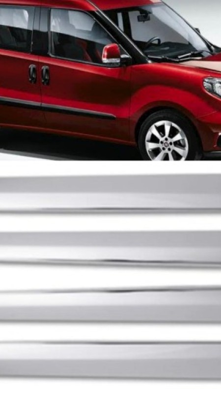 Fiat Doblo Krom Yan Kapı Çıtası 2010 Üzeri Uyumlu Paslanmaz Çelik 