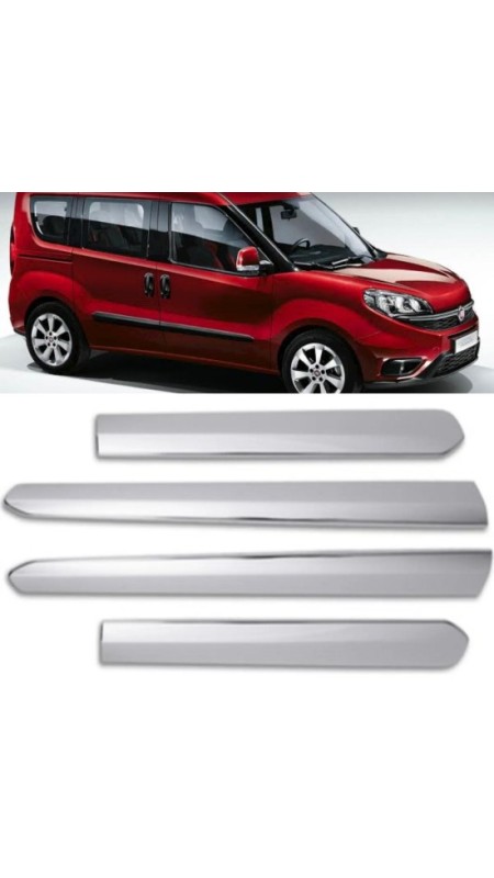 Fiat Doblo Krom Yan Kapı Çıtası 2010 Üzeri Uyumlu Paslanmaz Çelik 