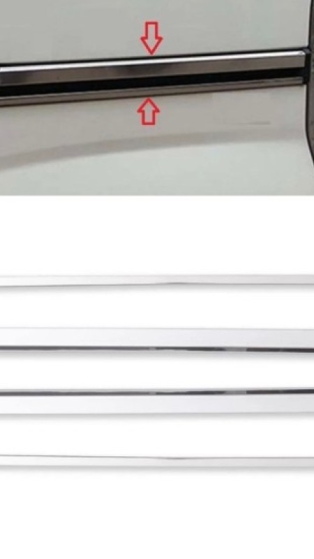 Fiat Fiorino Krom Sürgü Nikelajı 2008-2023 Model Aralığı Uyumlu Parlak Paslanmaz Çelik 