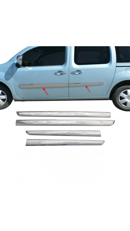 Renault Kangoo Krom Yan Kapı Çıtası 2008-2011 Model Aralığı Uyumlu 