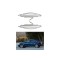 Audi A3 Krom Cam Çerçeve Nikelajı Tam Tur 2012-2021 Model Aralığı Uyumlu Parlak Paslanmaz Çelik 