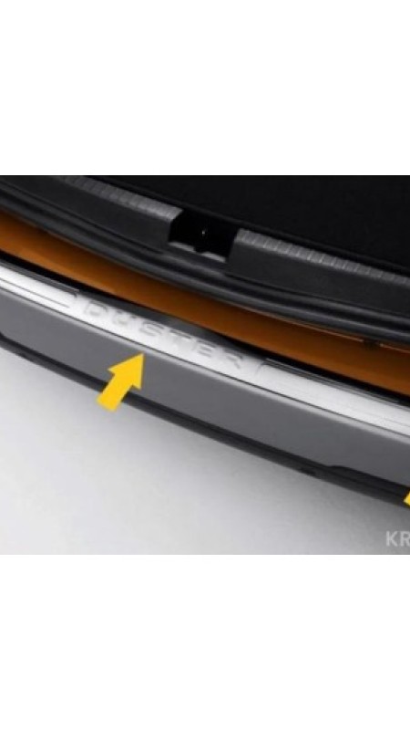 Dacia Duster Krom Arka Tampon Eşiği 2018 Model Üzeri Uyumlu Yazısız 