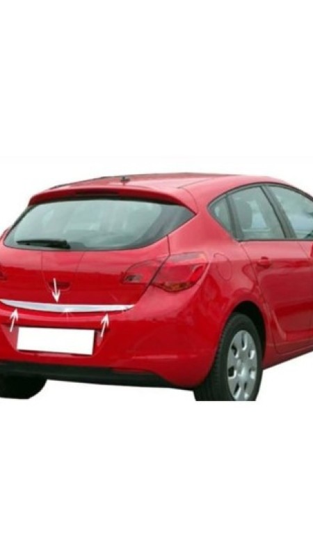 Opel Astra J Hb Krom Bagaj Alt Çıtası 2010 Üzeri Uyumlu Paslanmaz Çelik 