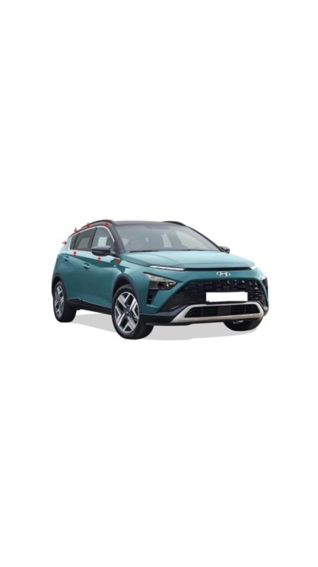 Hyundai Bayon Krom Cam Çerçevesi 2021 Model Üzeri Uyumlu