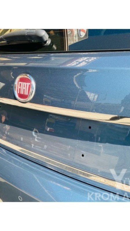 Fiat Egea Cross Krom Bagaj Alt Çıtası 2015 Üzeri Uyumlu Parlak Paslanmaz Çelik 