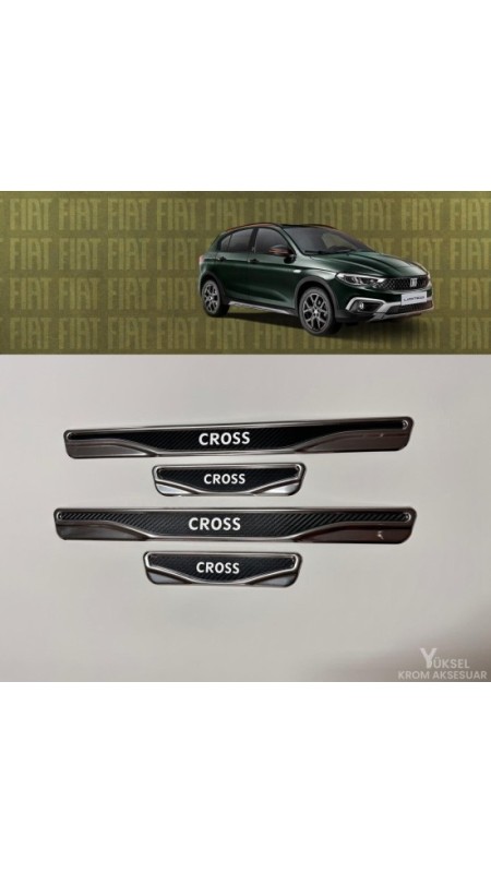 Fiat Egea Cross Lüx Krom Kapı Eşiği 2015 Model Üzeri Uyumlu