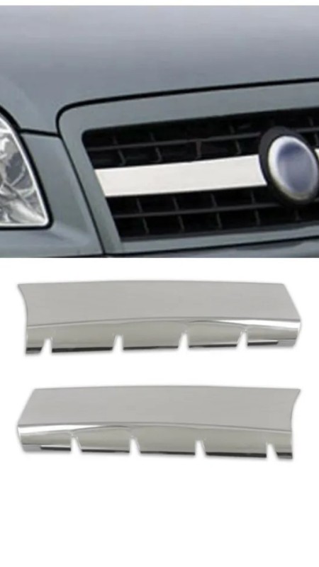 Fiat Doblo Krom Ön Panjur 2006-2010 2 Parça Paslanmaz Çelik