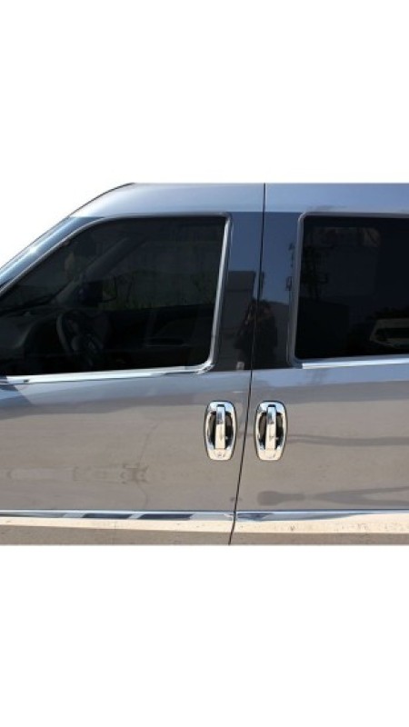 Fiat Doblo Krom Cam Çıtası 2010 Üzeri Uyumlu Paslanmaz Çelik 