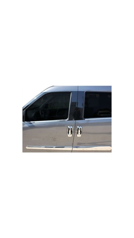 Fiat Doblo Krom Cam Çıtası 2010 Üzeri Uyumlu Paslanmaz Çelik 