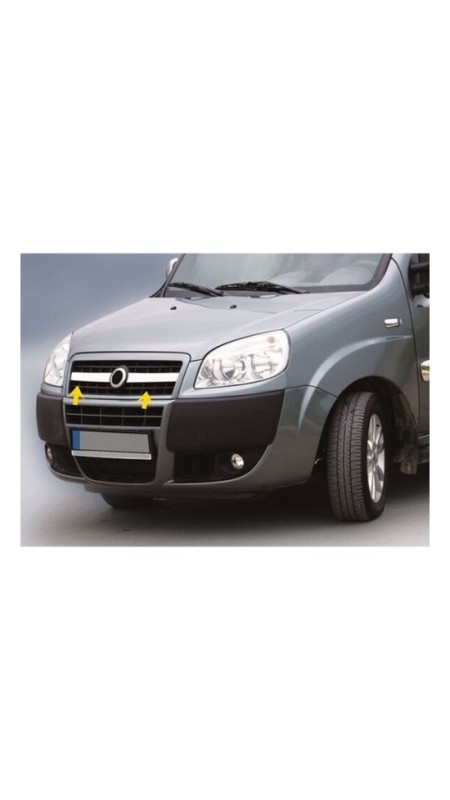 Fiat Doblo Krom Ön Panjur 2006-2010 Model Aralığı Uyumlu Parlak Paslanmaz Çelik 