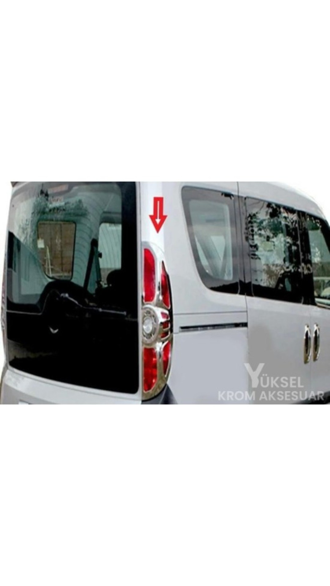 Fiat Doblo Krom Stop Çerçeve 2010-2014 Model Aralığı Uyumlu