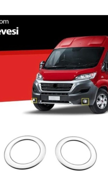 Fiat Ducato Krom Sis Çerçevesi 2014 Üzeri Uyumlu Parlak Paslanmaz Çelik 