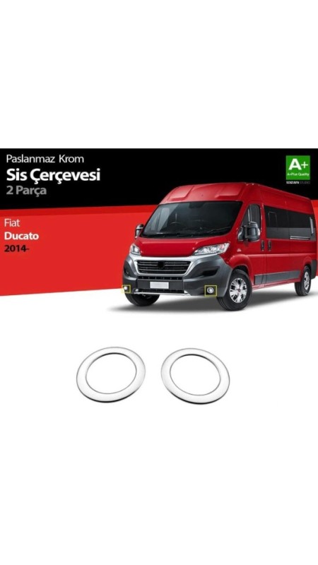 Fiat Ducato Krom Sis Çerçevesi 2014 Üzeri Uyumlu Parlak Paslanmaz Çelik 