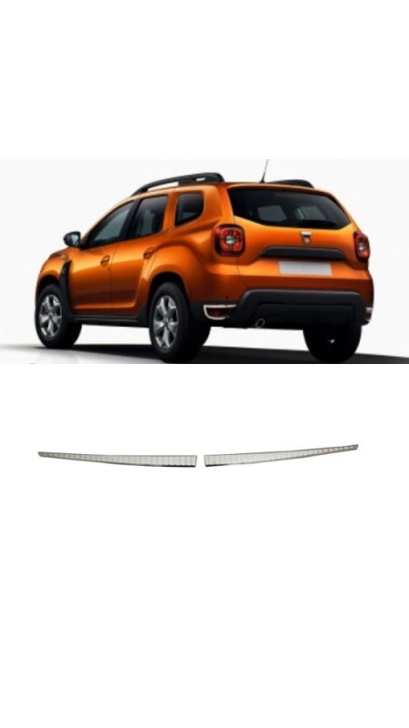 Dacia Duster Krom İç Bagaj Eşiği 2 Parça 2018 Üzeri Modellere Uyumlu 