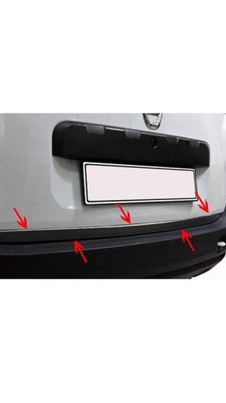 Dacia Duster Krom Parlak Bagaj Alt Çıtası 2012-2020 Model Aralığı Uyumlu
