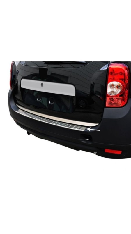 Dacia Duster Krom Arka Tampon Eşiği 2010-2017 Model Aralığı Uyumlu Parlak Paslanmaz Çelik 