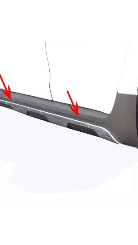 Dacia Duster Krom Parlak Yan Marşbiyel Nikelajı  2018 Model Üzeri Uyumlu