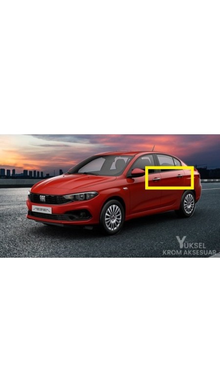 Fiat Egea Sedan Krom Kapı Kolu 2014-2024 Model Aralığı Uyumlu 