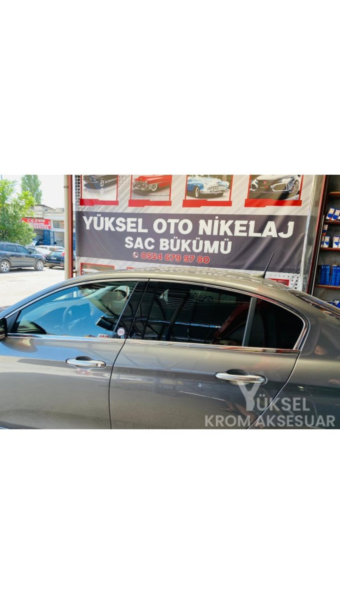 Fiat Egea Krom Cam Çıtası 4 Adet 2015-2023 Model Aralığı Uyumlu