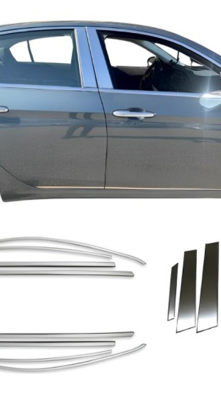 Fiat Egea Sedan Krom Cam Çerçeve Ve Direk Seti 2014-2023 Model Aralığı Uyumlu