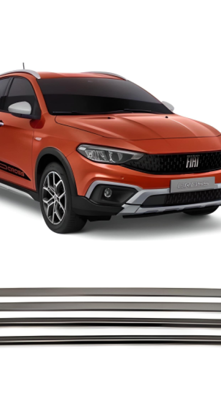 Fiat Egea Cross Krom Cam Çıtası 2015 Üzeri Uyumlu Paslanmaz Çelik 