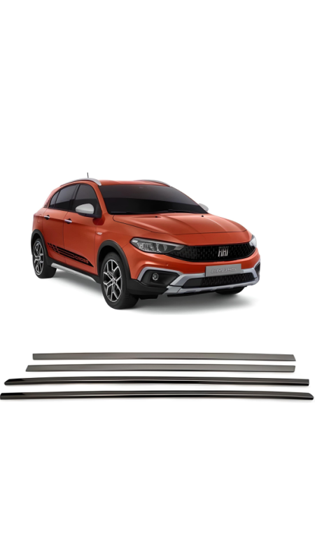 Fiat Egea Cross Krom Cam Çıtası 2015 Üzeri Uyumlu Paslanmaz Çelik 
