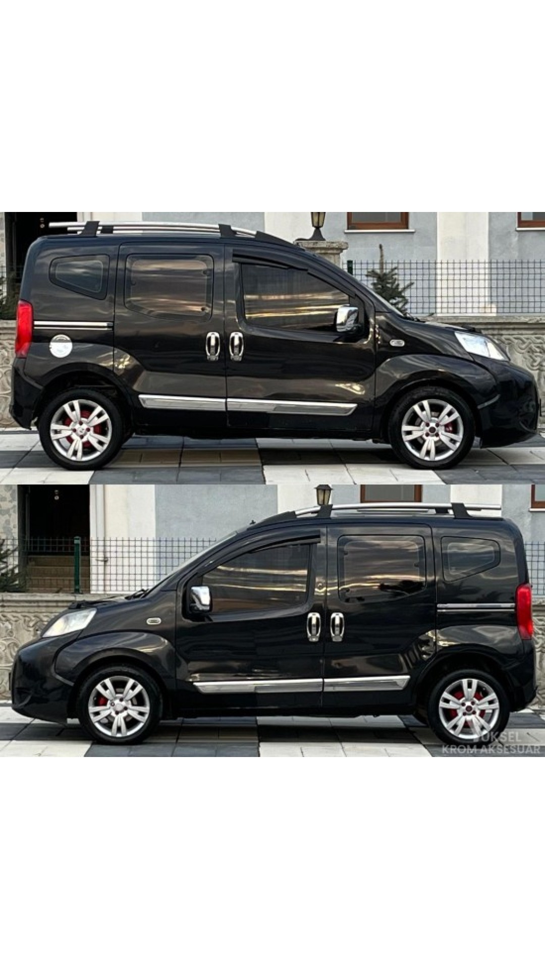 Fiat Fiorino Krom Kapı Kolu Set 8 Parça 2008-2024 Model Aralığı Uyumlu Parlak Paslanmaz Çelik