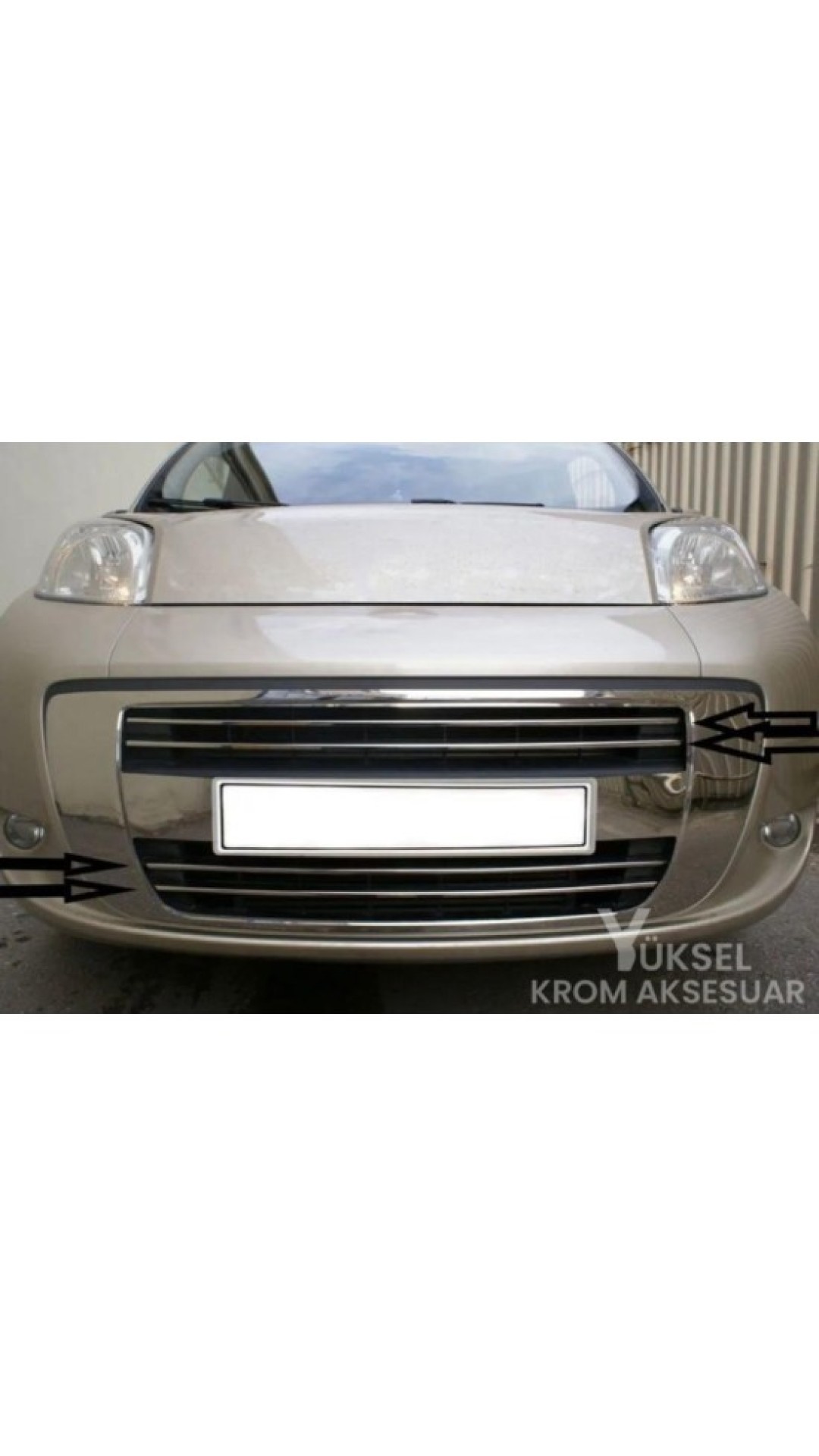 Fiat Fiorino Krom Ön Tampon Çıtası 2007-2015 Model Aralığı Uyumlu