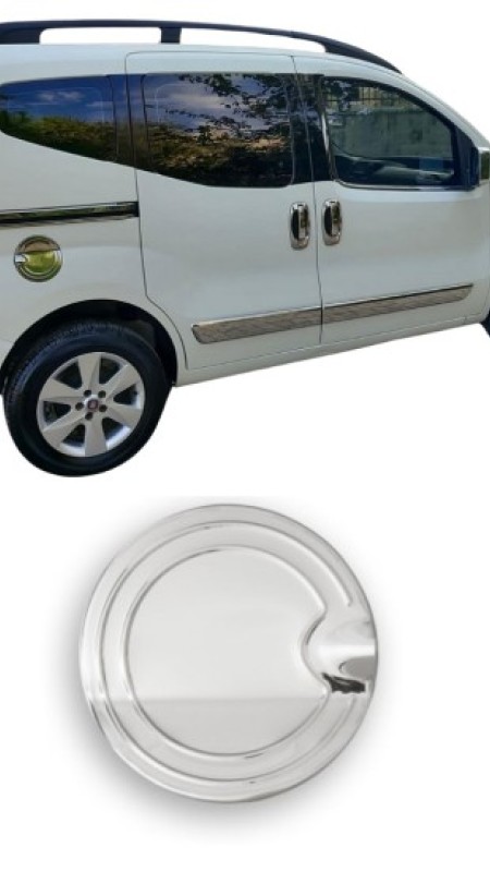 Fiat Fiorino Krom Depo Kapağı 2008-2023 Model Aralığı Uyumlu Parlak Paslanmaz Çelik 