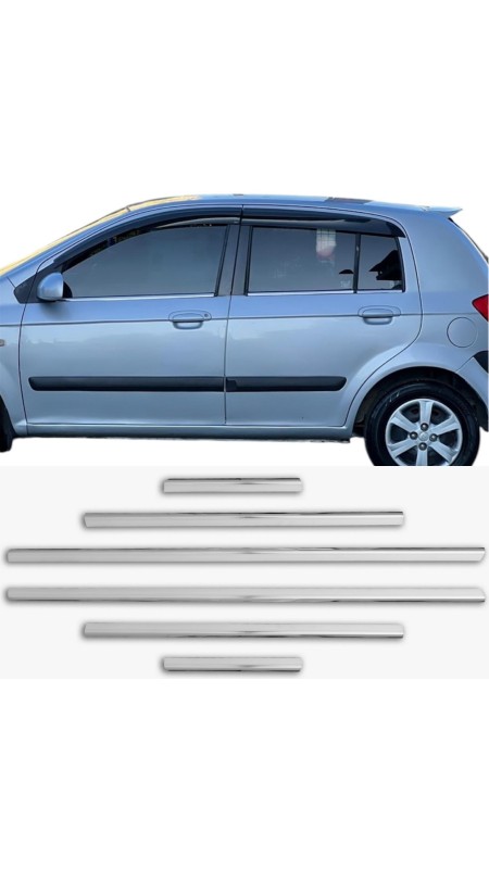Hyundai Getz İçin Krom Cam Çıtası 2002-2011 Arası Modeller ile Uyumlu 
