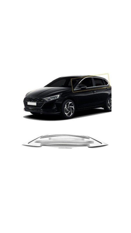 Hyundai İ20 Krom Cam Çerçevesi Nikelajı Tam Tur 2020 Model Üzeri Uyumlu