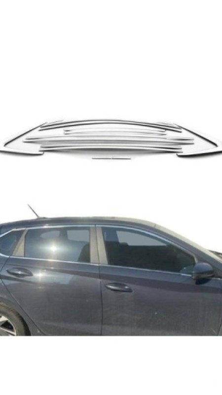 Hyundai İ20 Krom Cam Çerçevesi Nikelajı Tam Tur 2020 Model Üzeri Uyumlu