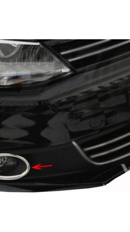Volkswagen Jetta Krom Sis Farı Çerçevesi 2011-2015 Model Aralığı Uyumlu Parlak Paslanmaz Çelik 