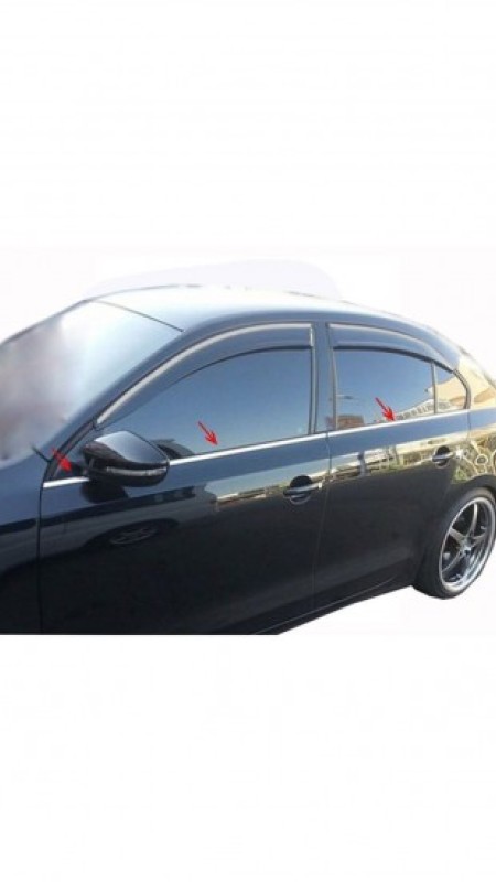 Volkswagen Jetta Krom Parlak Cam Çıtası 2005-2011 Model Aralığı Uyumlu