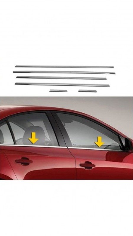 Volkswagen Jetta Krom Cam Çıtası 6 Parça 2011 Üzeri Paslanmaz Çelik