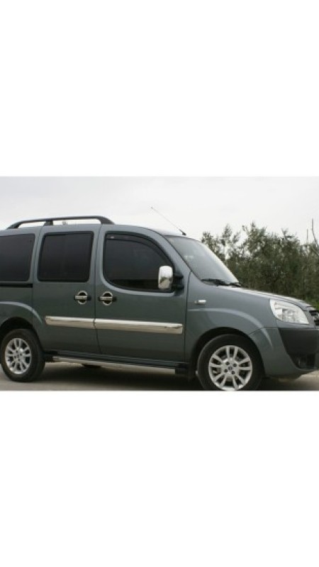 Fiat Doblo Krom Yan Kapı Çıtası 2006-2010 Model Aralığı Uyumlu Parlak Paslanmaz Çelik 