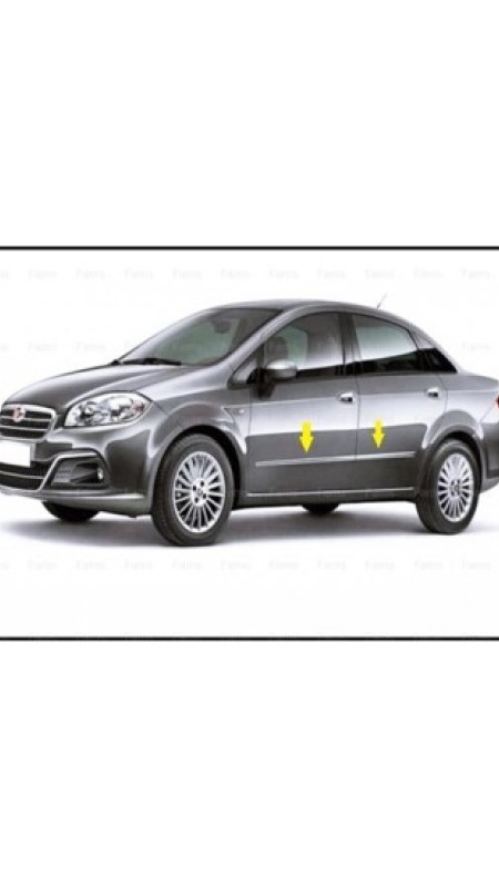 Fiat Linea Krom Yan Kapı Çıtası 2007 Üzeri Uyumlu Parlak Paslanmaz Çelik