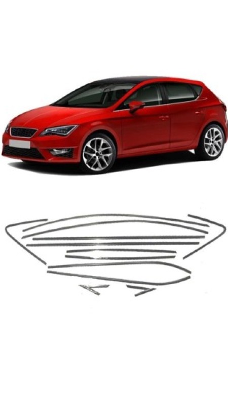 Seat Leon Krom Cam Çerçevesi 2013-2019 Model Uyumlu