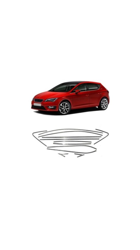 Seat Leon Krom Cam Çerçevesi 2013-2019 Model Uyumlu