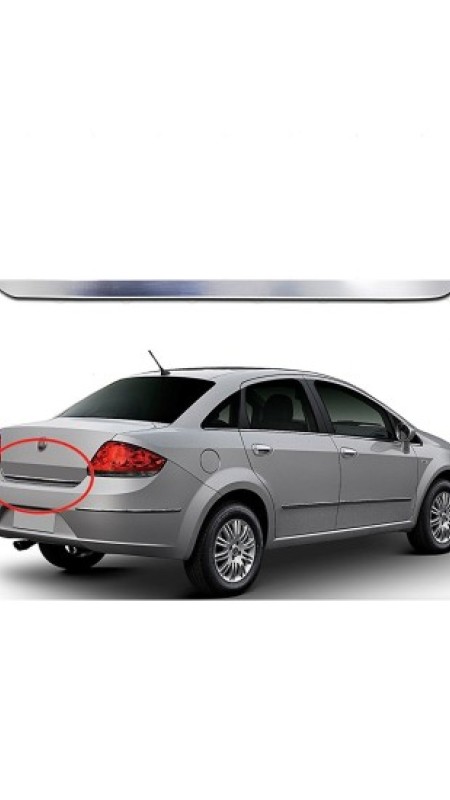 Fiat Linea Krom Bagaj Alt Çıtası 2007-2012 Uyumlu Parlak Paslanmaz 