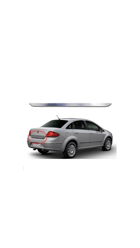 Fiat Linea Krom Bagaj Alt Çıtası 2007-2012 Uyumlu Parlak Paslanmaz 